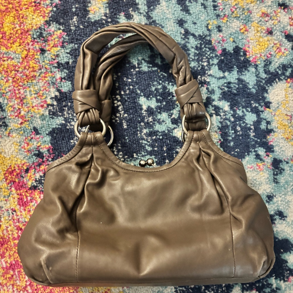Coach Tan Leather Shoulder Bag